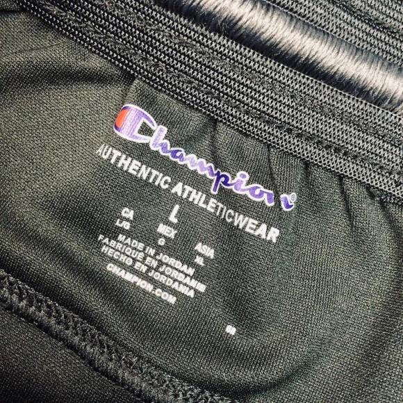 Men's Champion Black Pants Size L - Picture 7 of 10